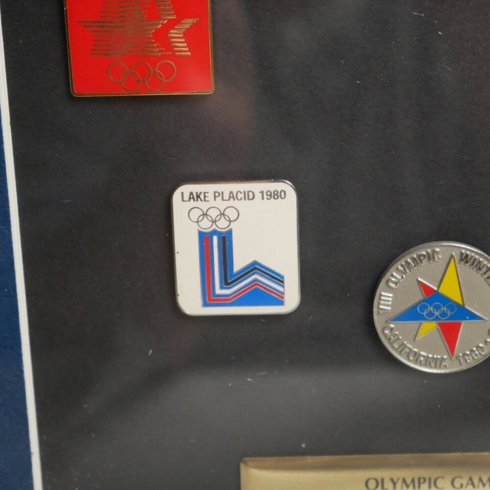 Framed Limited Edition Olympic Games of the USA Pin Set Aminco 2001 #467 of 2002 - Picture 6 of 10